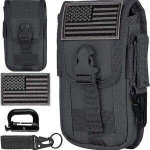 Tactical cell phone holster pouch